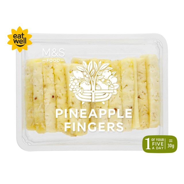 M&S Pineapple Fingers 600g, imported from the UK