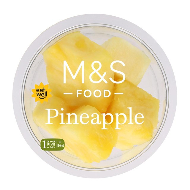 M&S pineapple chunks 150g, imported from the UK