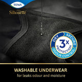 TENA Lady Silhouette washable incontinence underwear black size M (British brand)