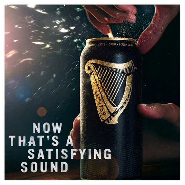 Guinness Draught Stout Beer 4 x 440ml cans, UK version