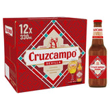 Cruzcampo lager beer 12 x 330ml bottles - British product