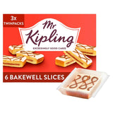Mr Kipling Bakewell cake slices 6 slices, imported from the UK