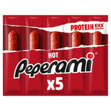 Peperami hot salami snack 5 x 20g, imported from the UK