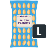Ocado Salted Peanuts Roasted Snacks 550g, imported from the UK