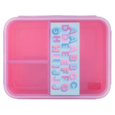 Polar Gear Kids 3 Section Sticker Box Lilac/Rose Lunch Box 1 Litre