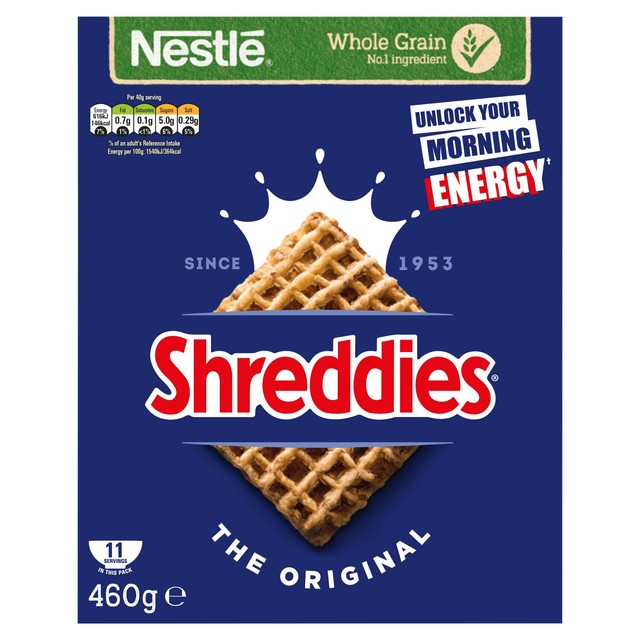 Nestle Shreddies Original breakfast cereal 460g (British brand)