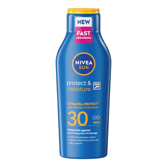 Nivea sun lotion SPF30 400ml, imported from the UK