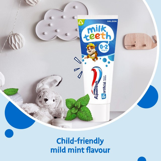 Aquafresh Paw Patrol Milk Teeth Toothpaste for Kids 0-2 Years 50ml - British product