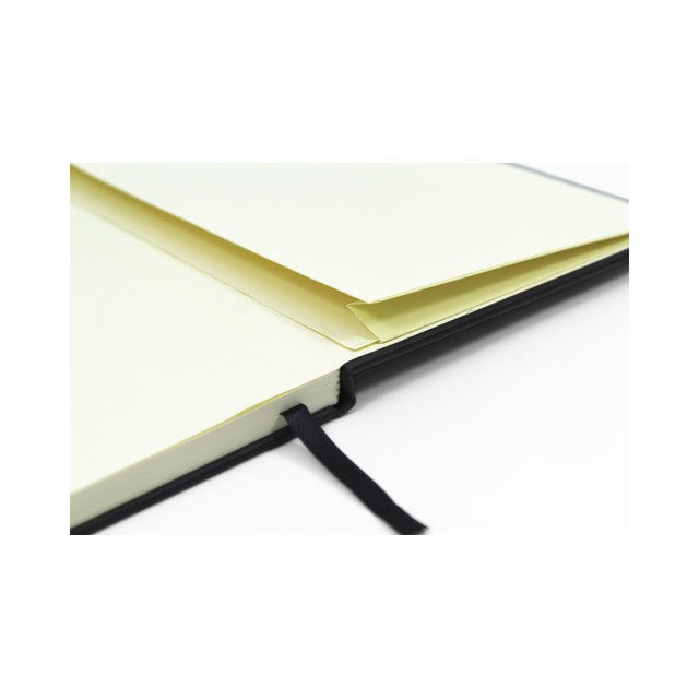 Sinclairs Silvine A4 Executive Soft Feel Notebook, 160 Pages, Black