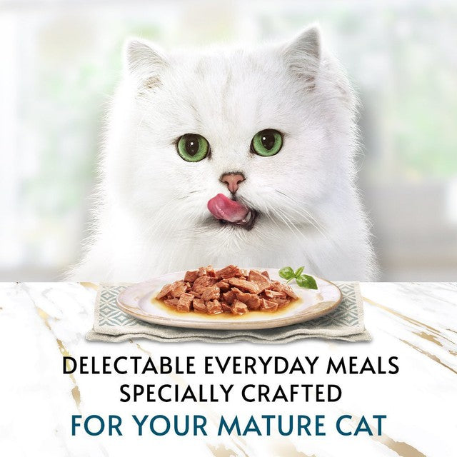 Gourmet Perle Senior 7+ Chef's Collection in Gravy wet cat food 60 x 85g, UK version