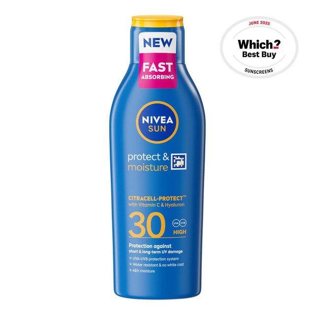 Nivea sun lotion SPF 30 200ml, imported from the UK