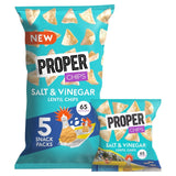 Properchips salt & vinegar lentil chips, imported from the UK
