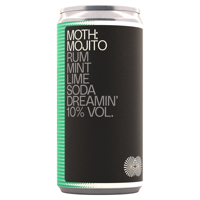 Moth Mojito canned cocktail 200ml, imported from the UK