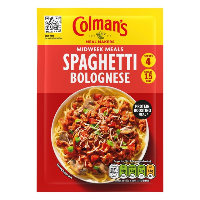 Colman's Spaghetti Bolognese recipe mix 44g - British product