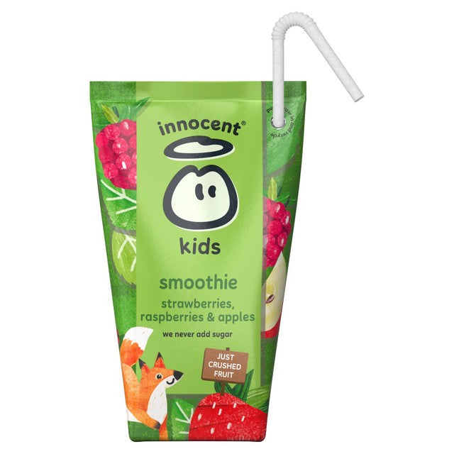 Innocent kids strawberries raspberries apples smoothies 10x150ml, UK version