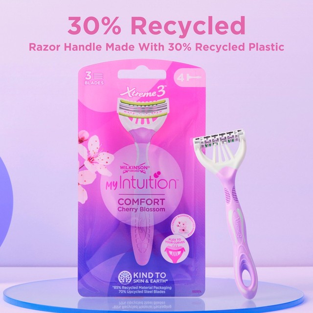 Wilkinson Sword myIntuition Xtreme 3 disposable women's shaving razors (British brand)