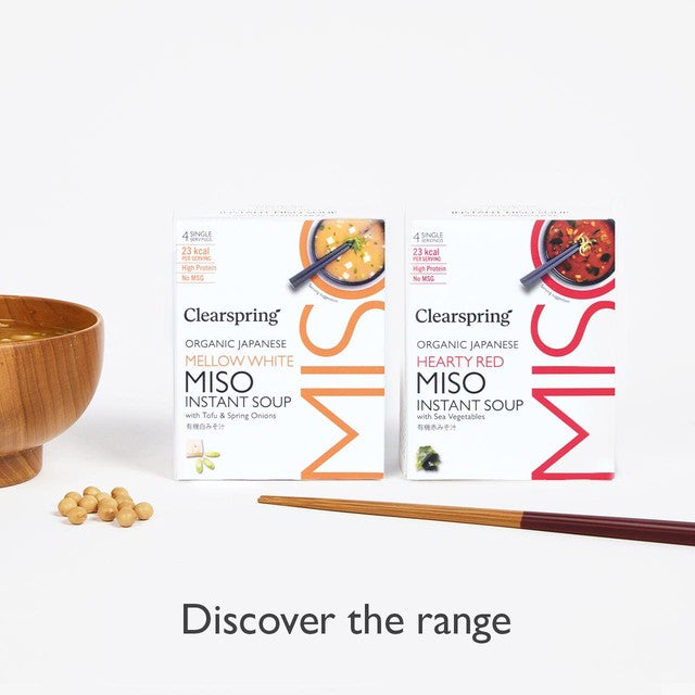 Clearspring miso soup with sea vegetables 4x8g - British product