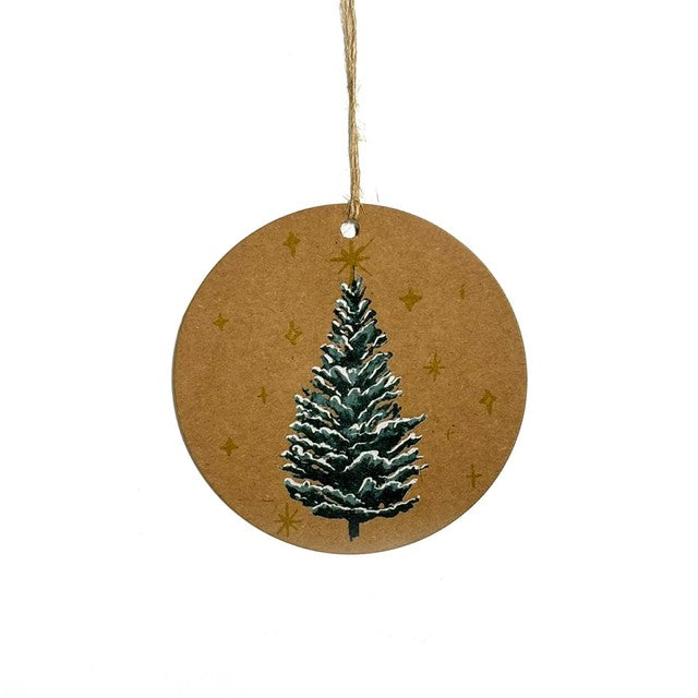 Deva Designs round Christmas gift tags pack of 6 (British brand)