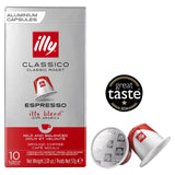 illy Classico Espresso Coffee Pods 10 Count, UK version