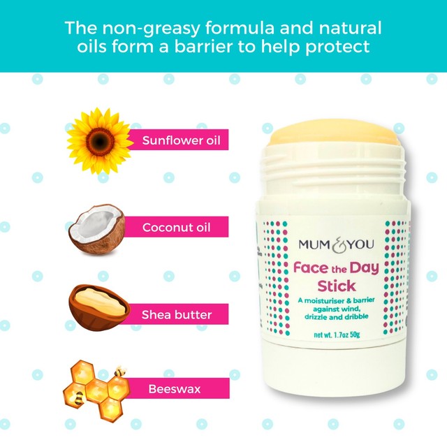 Mum & You Face The Day Moisture Barrier Stick 50g, imported from the UK