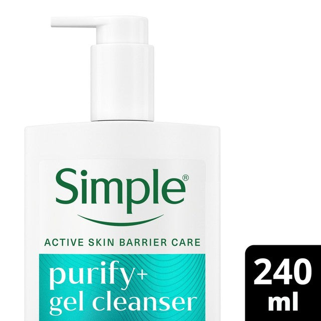Simple Purify+ Gel Cleanser 240ml (British brand)