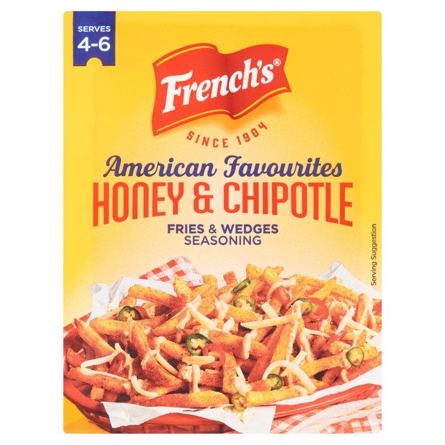 French's honey & chipotle fries & wedges seasoning 20g - British product