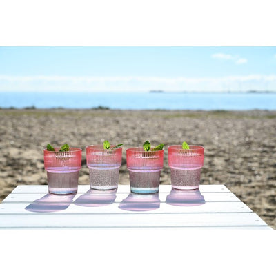 Gobelets de pique-nique empilables dégradés Navigate Summerhouse en plastique, lot de 4