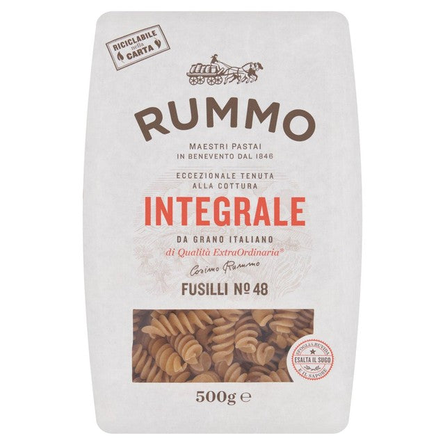Rummo Wholewheat Fusilli Integrali Pasta No.48