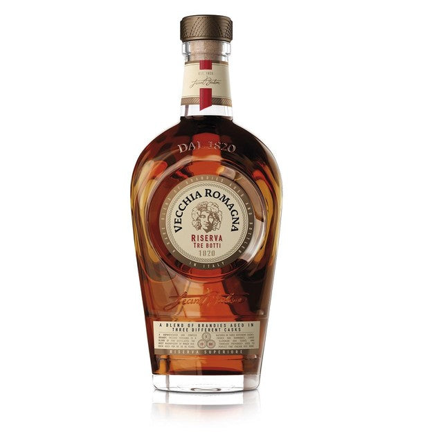 Vecchia Romagna Riserva Tre Botti 1820 brandy 70cl (British brand)