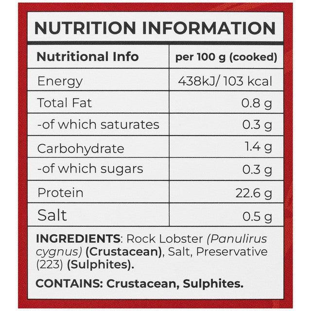 Brolos Western Rock Lobster Whole frozen lobster 420g - British product