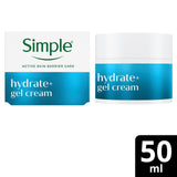 Simple Hydrate+ Gel Cream facial moisturiser 50ml (British brand)