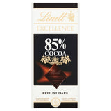 Lindt 85% dark chocolate bar 100g, UK version