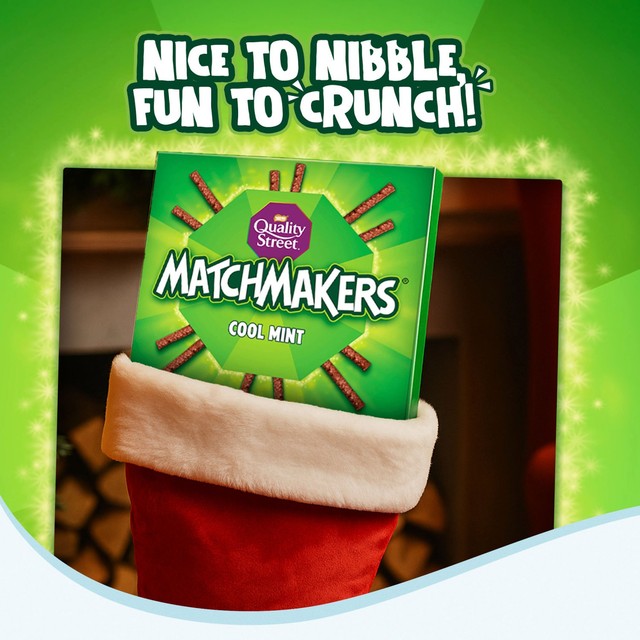 Quality Street Matchmakers Cool Mint chocolate sticks 120g, imported from the UK