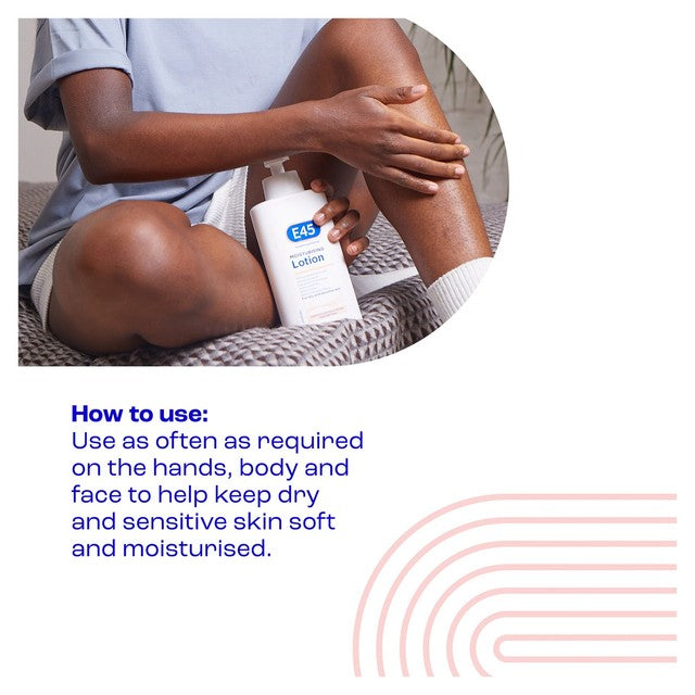 E45 Moisturising Body Lotion for Dry & Sensitive Skin 500ml - British product