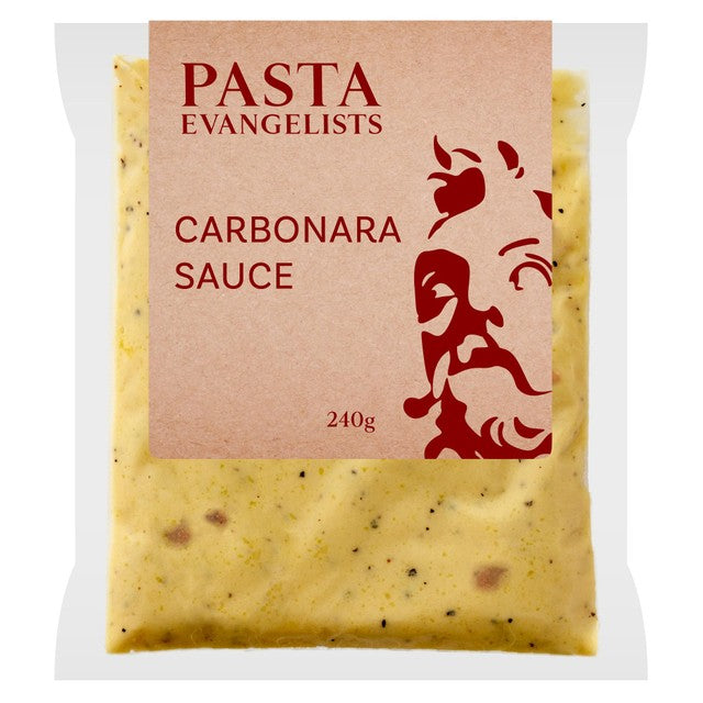 Pasta Evangelists carbonara sauce 240g, imported from the UK