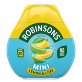 Robinsons Lemon Lime No Added Sugar Squash 66ml, imported from the UK