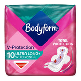 Bodyform ultra long sanitary towels with wings 10 pack - British product