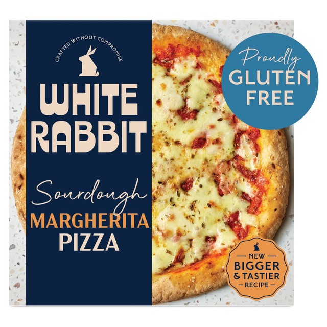 White Rabbit gluten-free sourdough Margherita pizza 400g (British brand)