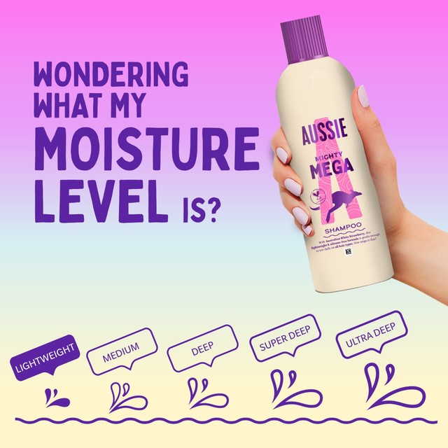 Aussie Mega Hair Shampoo 400ml - British product