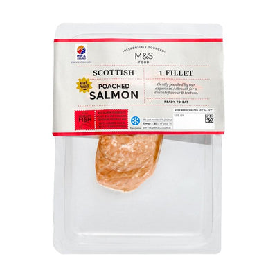 M&S Schottischer pochierter Lachsfilet 80g