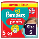 Pampers Baby-Dry nappy pants size 5 jumbo pack, imported from the UK