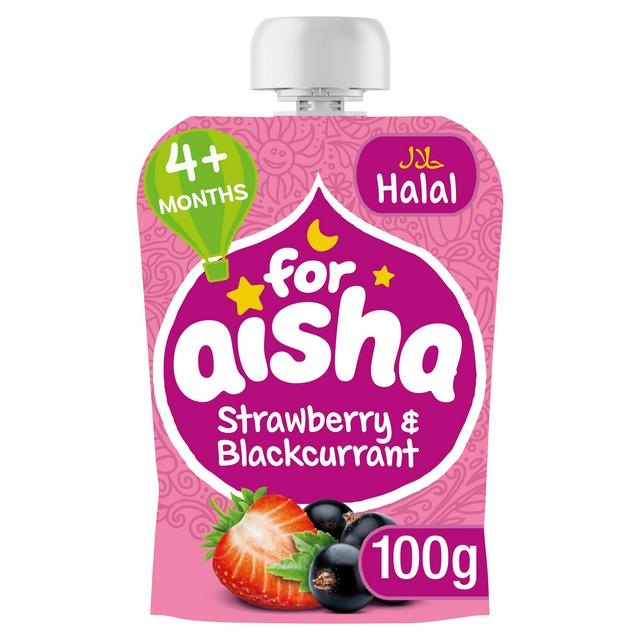 Strawberry and Blackcurrant Fruit Puree for Babies from 4 Months, 100g