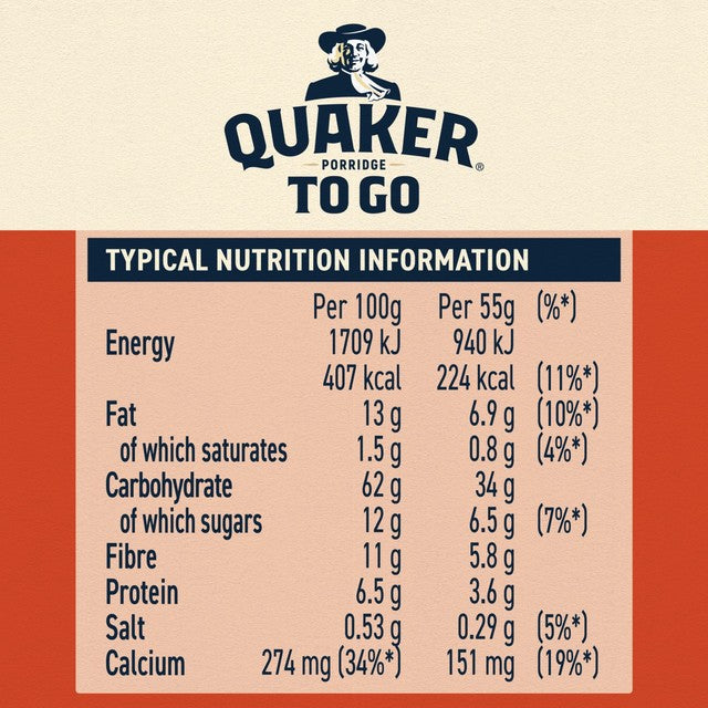 Quaker Cinnamon Breakfast Cereal Bars, imported from the UK