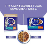 Purina One Senior cat food 8x85g, imported from the UK