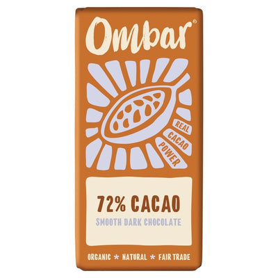 Ombar 72% Cacao Organic Vegan Dark Chocolate 35g