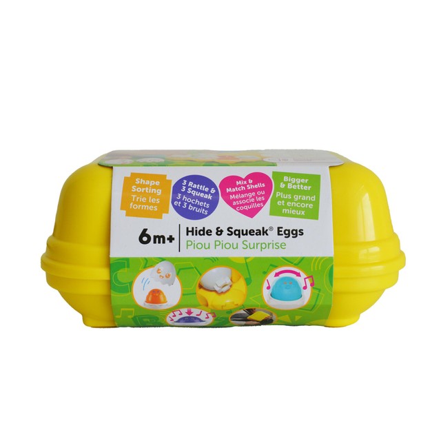 Tomy Hide & Squeak Eggs activity toy (British brand)