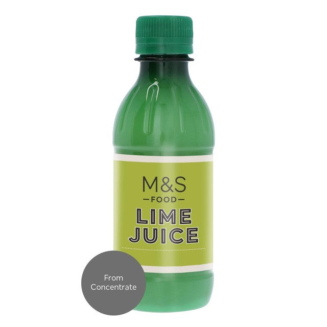 M&S lime juice from concentrate 250ml, imported from the UK