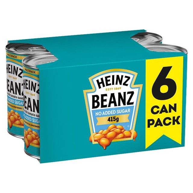 Heinz No Added Sugar Baked Beans 415g, UK version