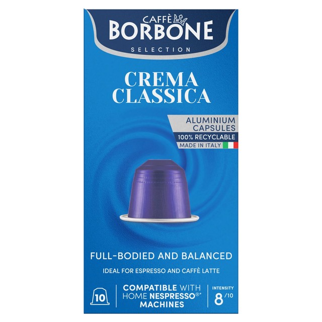Caffe Borbone Crema Classica Capsules 10ct - Made in Italy