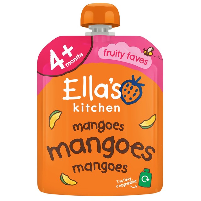 Ella's Kitchen Mangoes First Tastes baby food pouch 70g - British product
